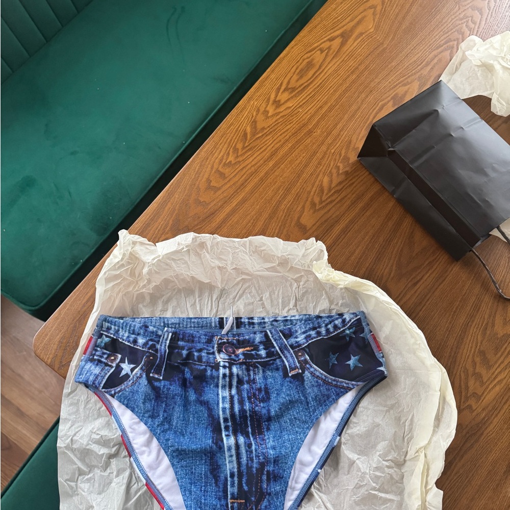 Sheinsty Denim Print Speedo